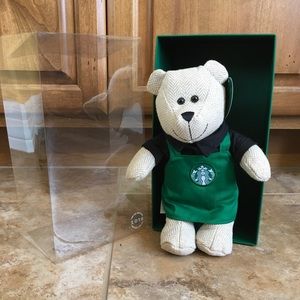 Starbucks Green Apron Barista Boy Bear
